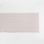 Caminero con Flecos Laos Rayitas Beige 40x240