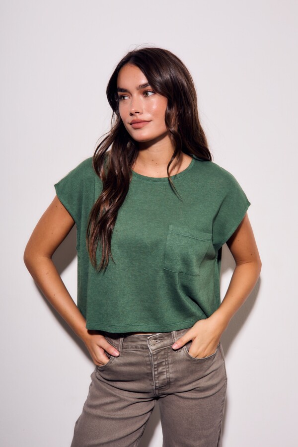 Remera Algodón Verde