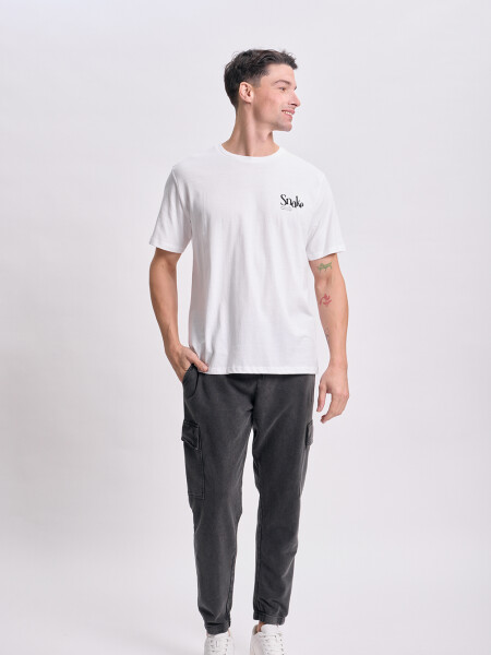 Pantalón deportivo cargo jogger Negro