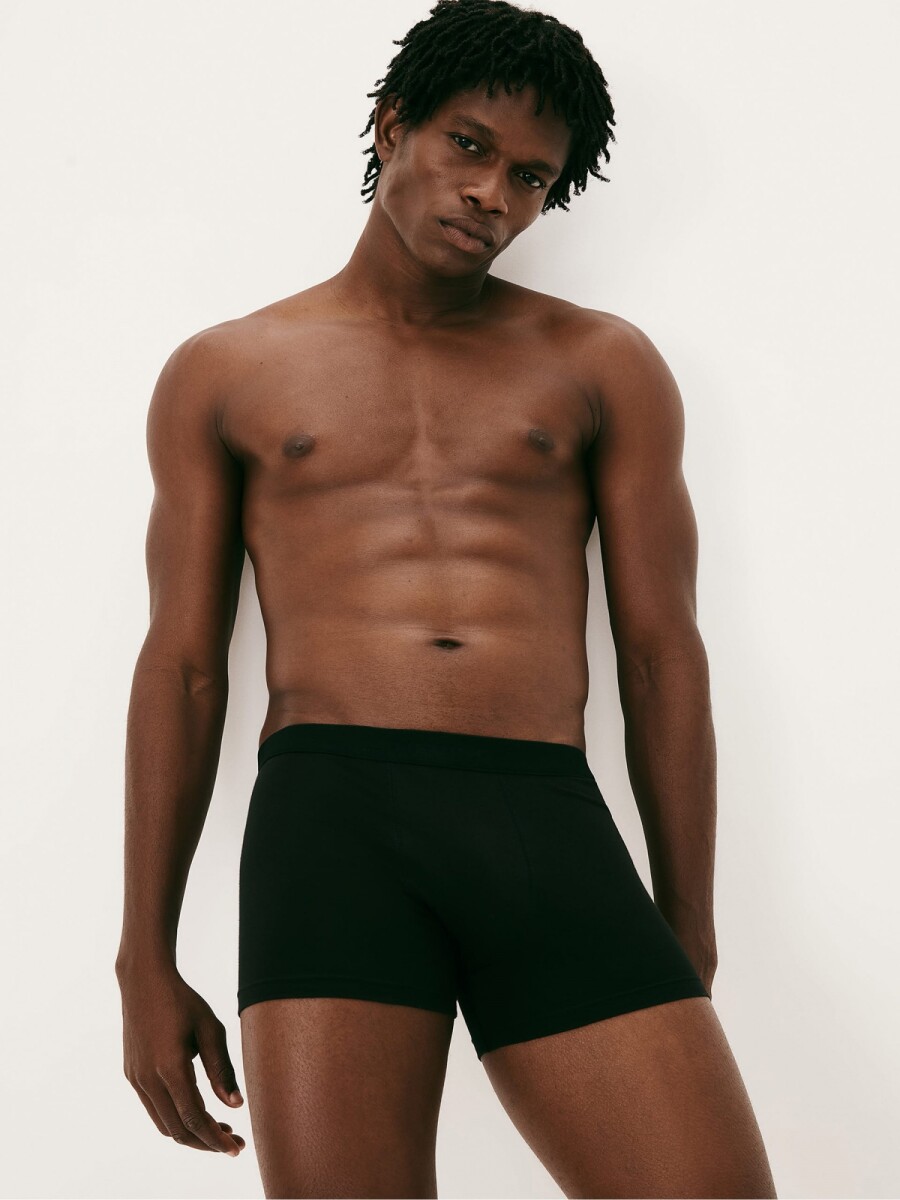 KIT DE 2 CALZONCILLOS MODELO BOXER - NEGRO 