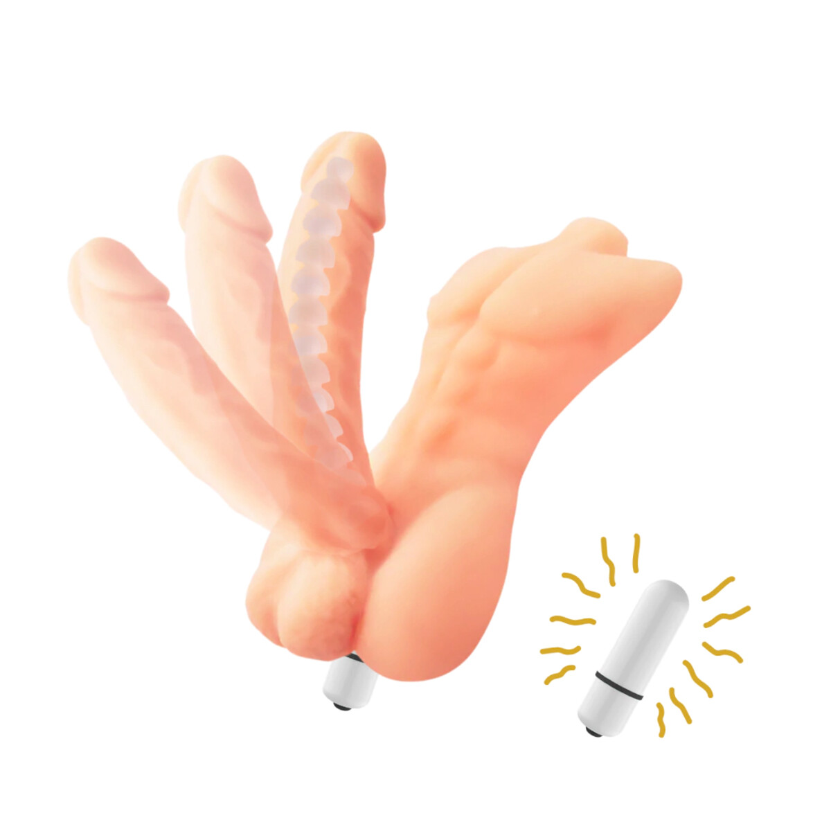 Dildo Vertebrado Grinder con Vibración 