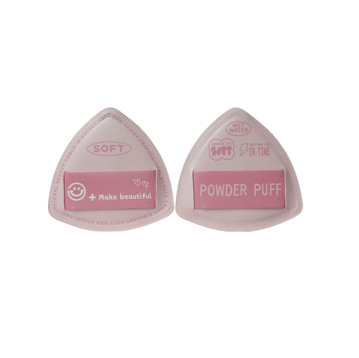 Esponja de maquillaje 2pcs - rosa 