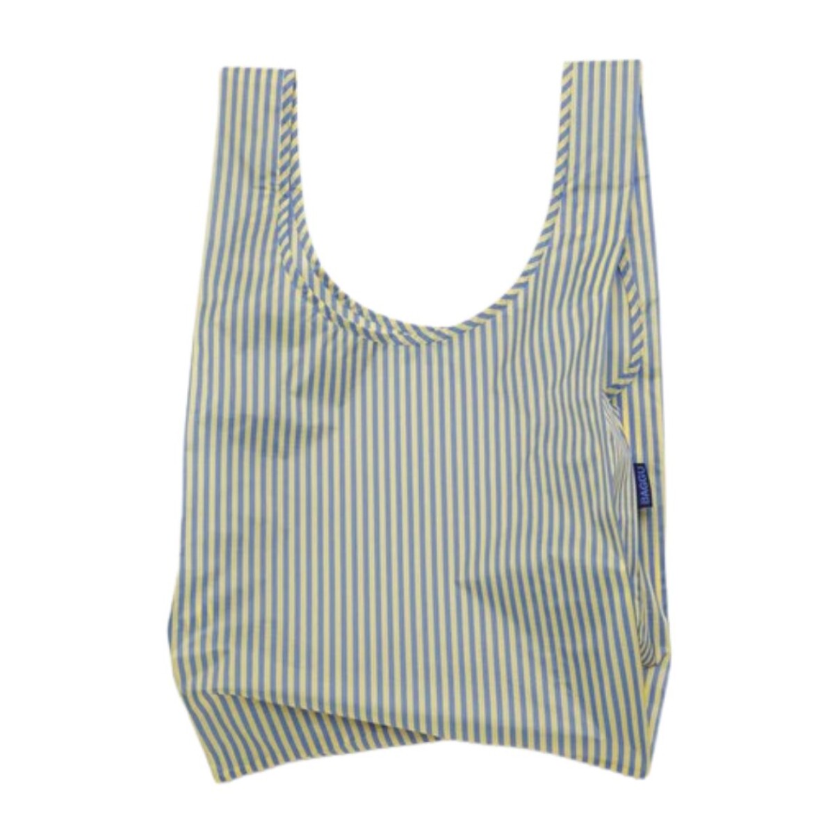 Bolsa Re-utilizable de Nylon Reciclado, Impermeable - Blue Thin Stripe 
