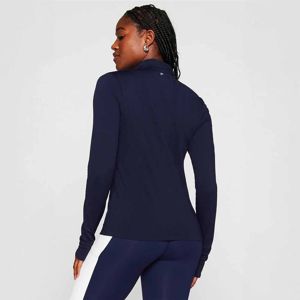 Polo Manga Larga Feather Tech+ Half-Zip Top Mujer Deep Navy
