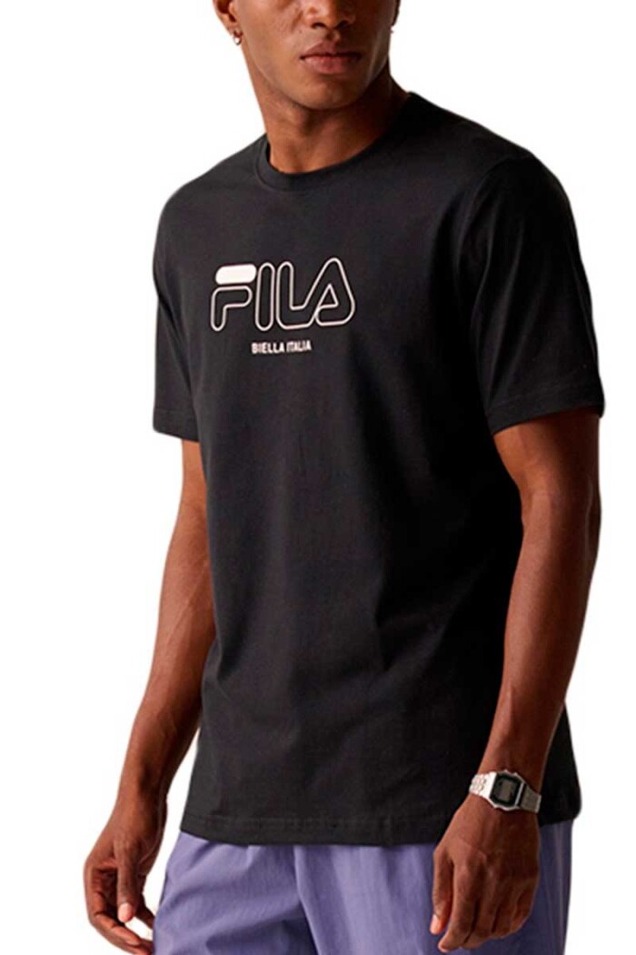 REMERA HOMBRE FILA SLIM CLASSIC Negro