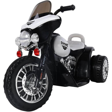 Moto A Batería Triciclo C/ Reversa Luz Sonido Música Blanco