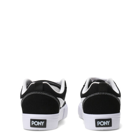 Championes Unisex PONY Casual Lona Gamuza Negro - Blanco