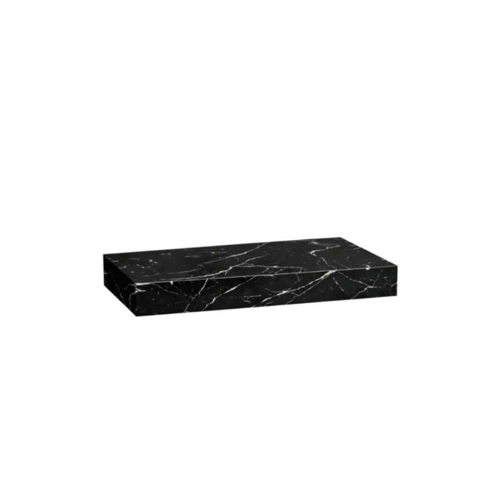 Mueble de baño suspendido en porcelanato Peri Negro Pulido 80 cm sin bacha Mueble De Baño Suspendido En Porcelanato Peri Negro Pulido 80 Cm Sin Bacha