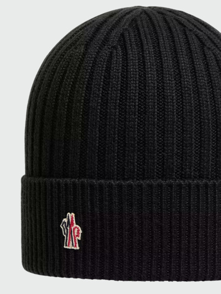 MONCLER - Gorro de Lana Berretto Negro