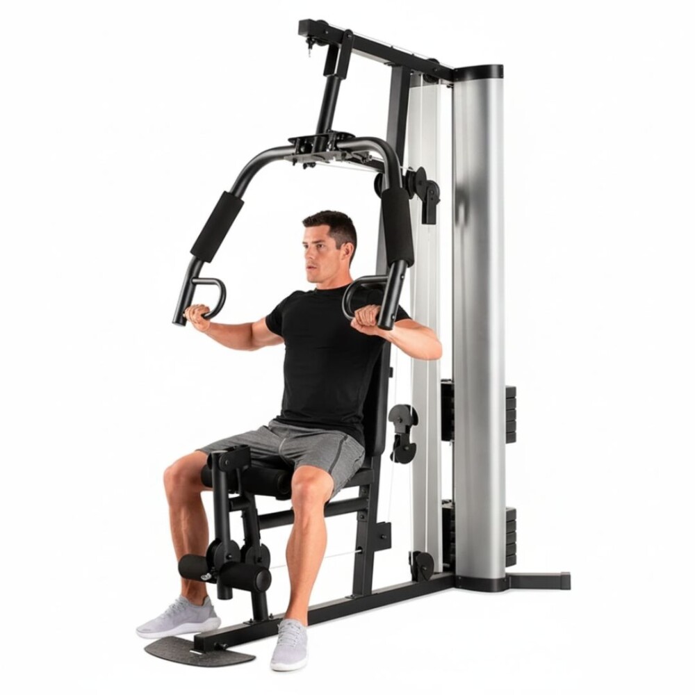 Gimnasio Multifuerza - Modelo Bravo EVO - Sistema de Poleas y 51 kg de Peso Gimnasio Multifuerza - Modelo Bravo EVO - Sistema de Poleas y 51 kg de Peso