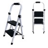 Escalera Tijera 2 Escalones De plastico Negro/Blanco