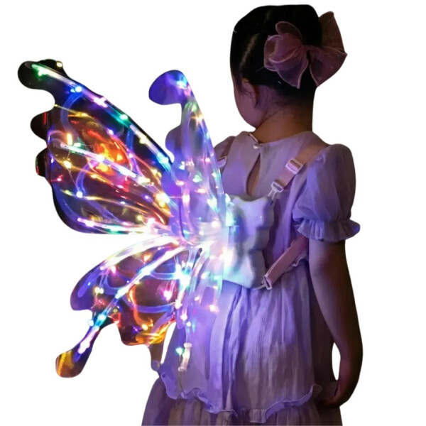 Alas De Hada Mariposa Con Luces Led Para Niñ@s Alas De Hada Mariposa Con Luces Led Para Niñ@s