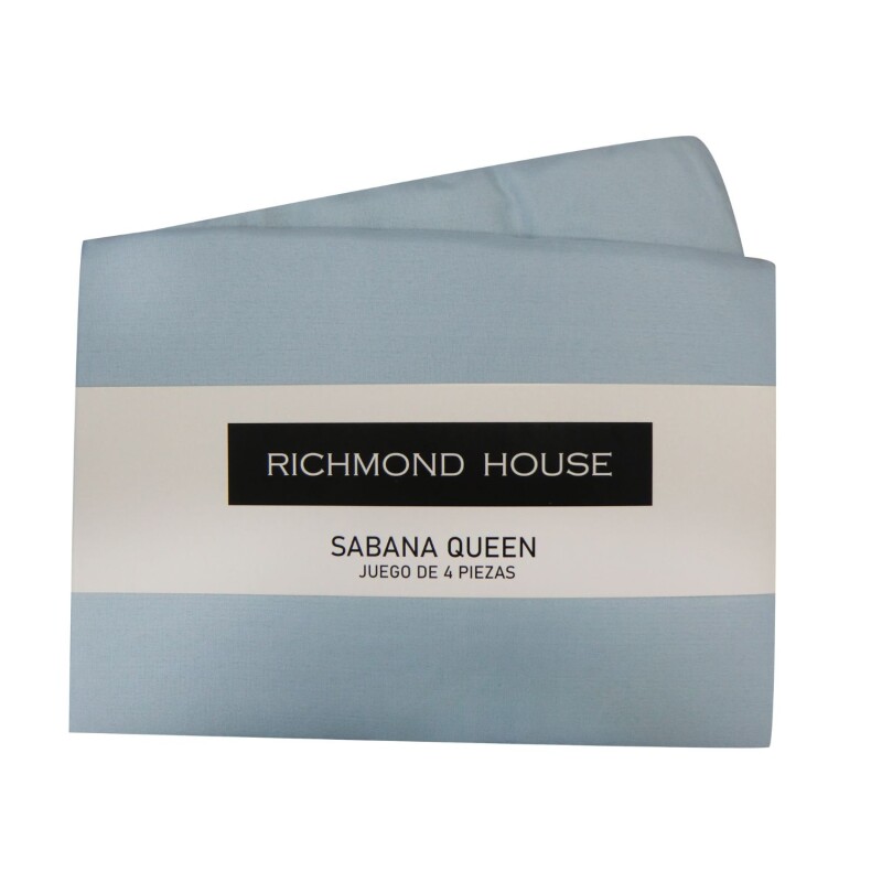 Juego de Sábanas Richmond 2 plazas Celeste