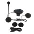 Intercomunicador Motos Auriculares Manos Libres Bt Casco Variante Color Negro