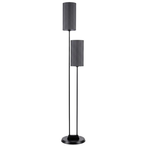 LAMPARA DE PIE DOBLE CUP NEGRO Unica