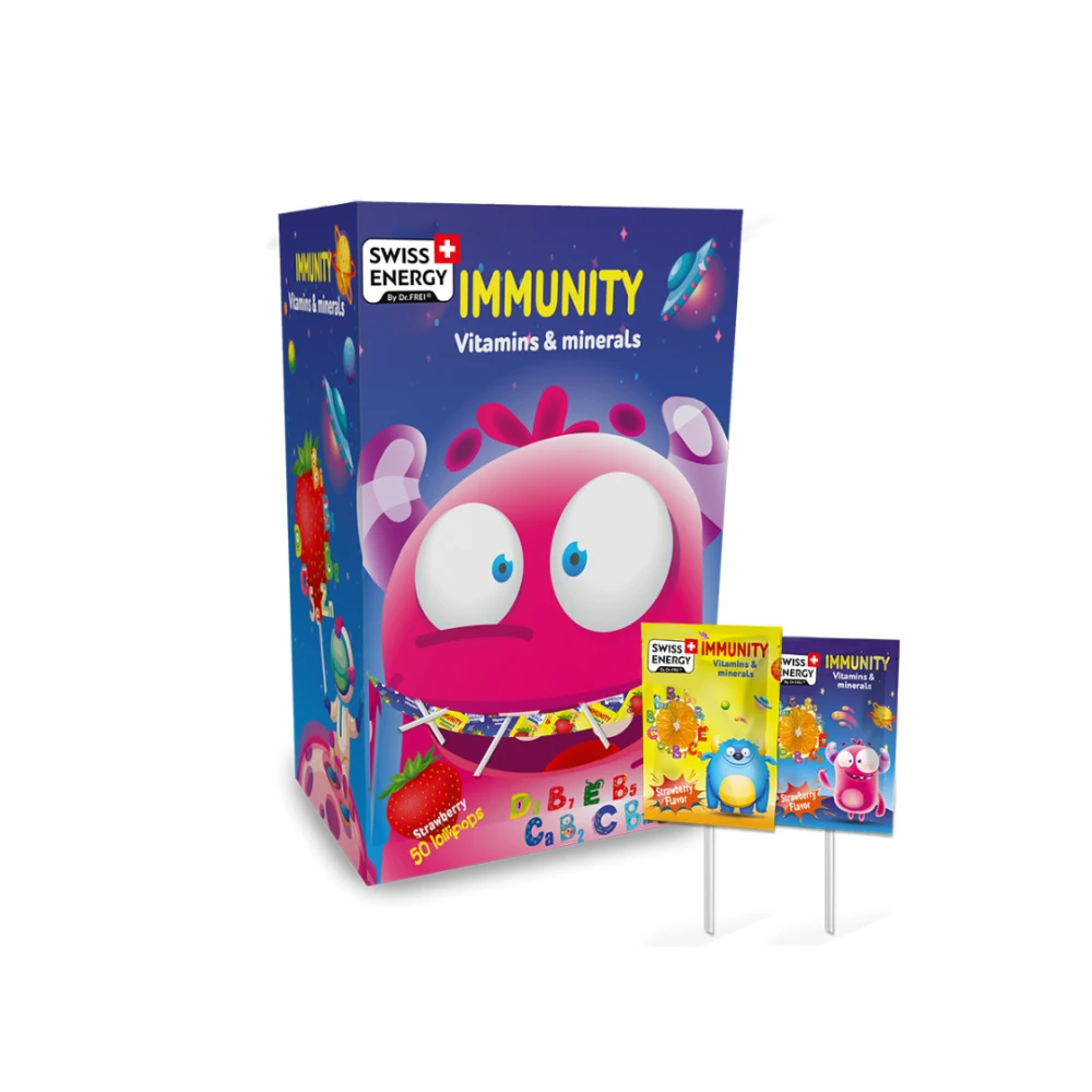 SWISS ENERGY IMMINITY LOLLIP.CHUPETINx50