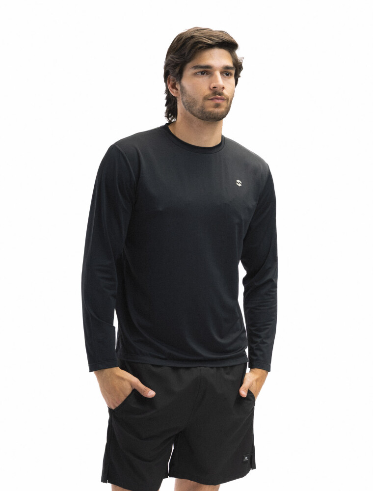 Remera M/L UV UPF Scandinavian Negro