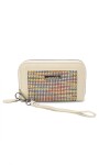 BILLETERA LORENZA HILOS MULTICOLOR C/HUESO