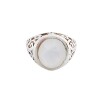 Anillo Mesa Circular-Plata 925-Piedra Nacar-AN3376 conpiedra