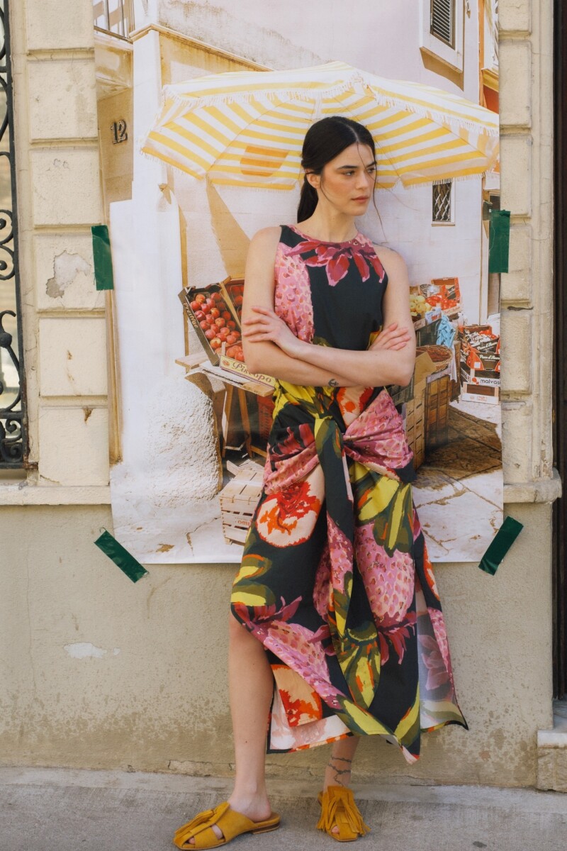 VESTIDO MANGO PRINT Multifruit