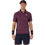 Polos Tenis Match Jacquard Polo SS Top Hombre Dark Aubergine