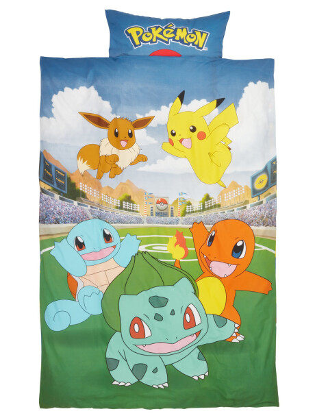 Juego funda nórdica POKEMON 155x220 azul Juego funda nórdica POKEMON 155x220 azul