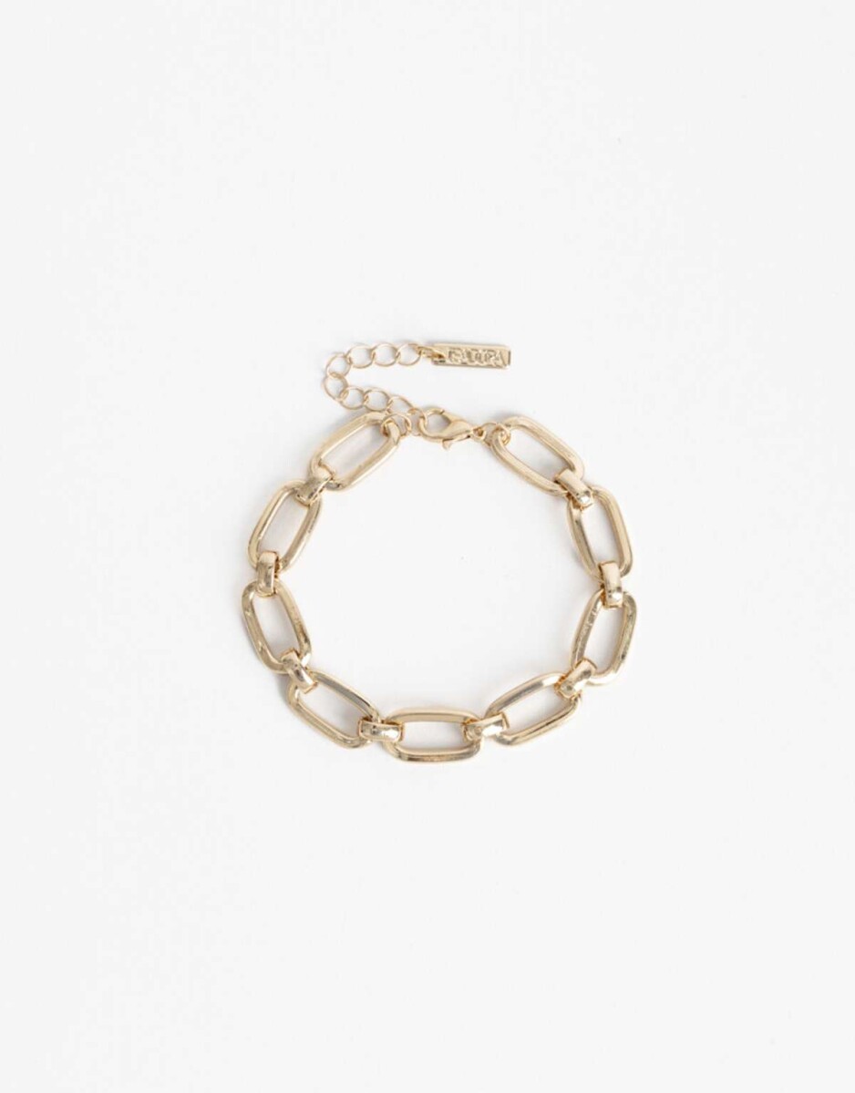Pulsera Flexible Eslabones Dorados - Dorado 