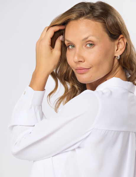 BLUSA MANGA LARGA Blanco