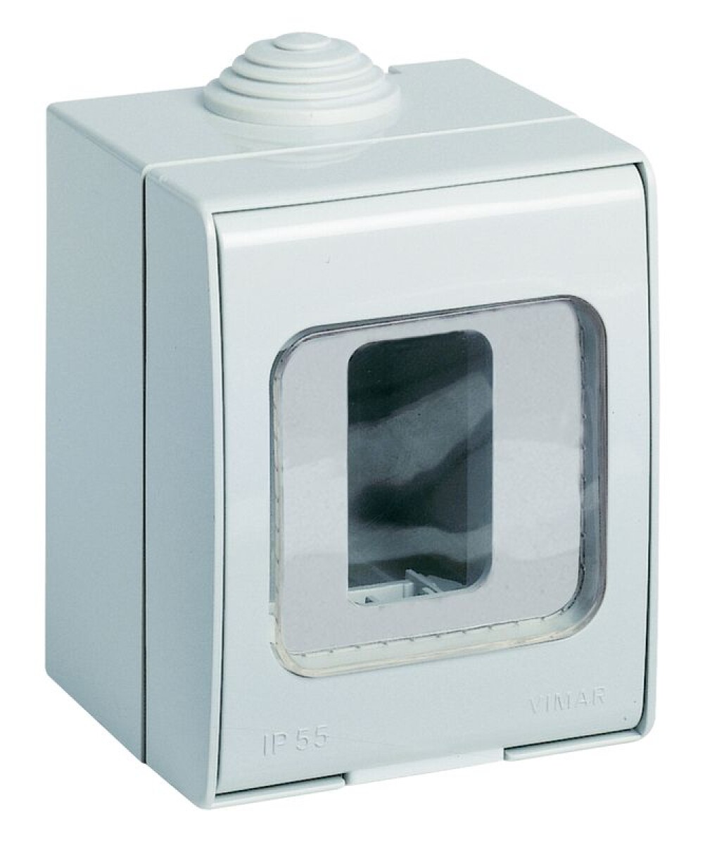 CAJA EXT. PLASTICA 1 MODULO C/MEMBRANA VIMAR 