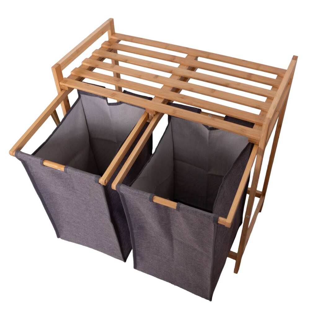MULTIUSO DE BAÑO BAMBU GRIS DUAL