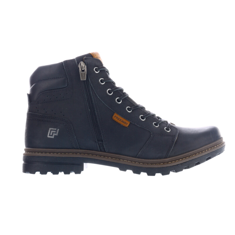 Botas de Hombre Freeway Gor Casual Negro (Cuero Graso)