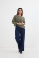 Sweater calado VERDE OLIVA