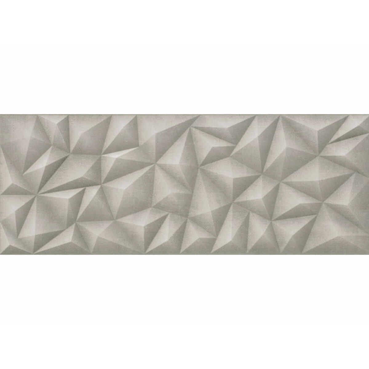 Ceramica Revestimiento Geometrico Mate Gris Decorado 45X120 