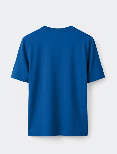 CAMISETA MANGA CORTA SLIM AZUL