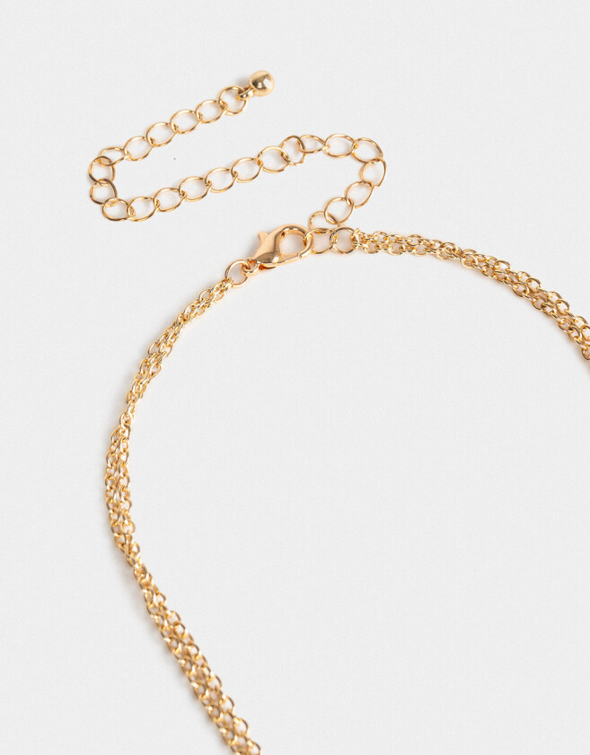 Collares Cortos Con strass multicolor Collar Corto Dije Abeja Strass - Dorado