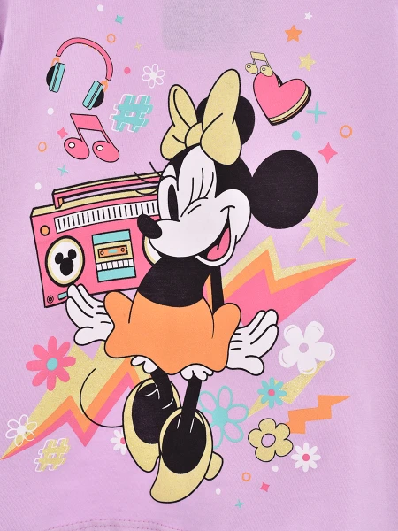REMERA MINNIE MUSIC LILA