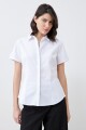 Camisa clásica manga corta blanco