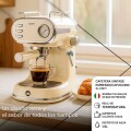 CAFETERA EXPRESSO Y CAPUCCINO VINTAGE BEIGE - XION CAFETERA EXPRESSO Y CAPUCCINO VINTAGE BEIGE - XION
