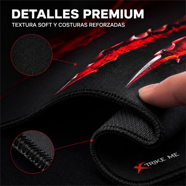 Mousepad Gamer Xtrike Me MP-208 XL 80 x 30 cm Negro 1