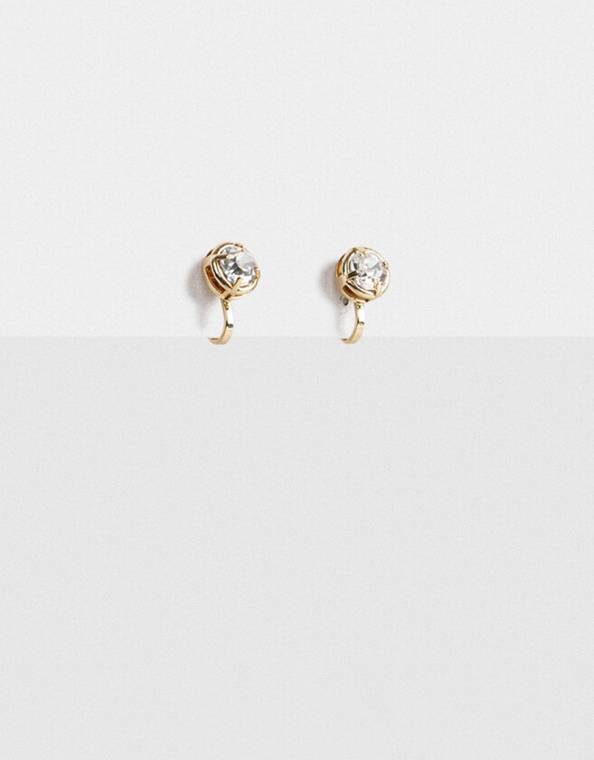Aros Clips Con strass Aros Clips Strass - Dorado