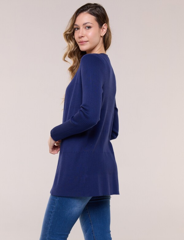 Cardigan Abierto AZUL