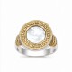 Anillo plata y lamina de oro con Nacar Anillo plata y lamina de oro con Nacar