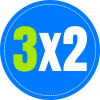 3 X 2