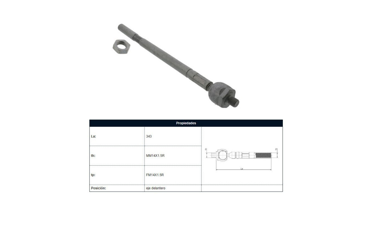 Mate Citroen C4, Peug 307 00-25 Der/Izq Mate Citroen C4, Peug 307 00-25 Der/Izq