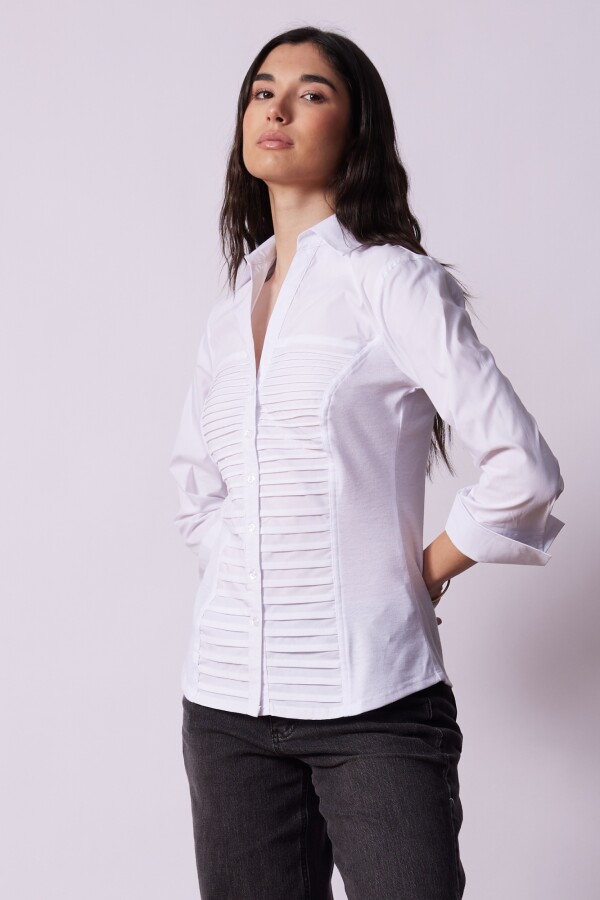 Camisa Tablitas BLANCO