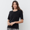 Blusa Plisada NEGRO