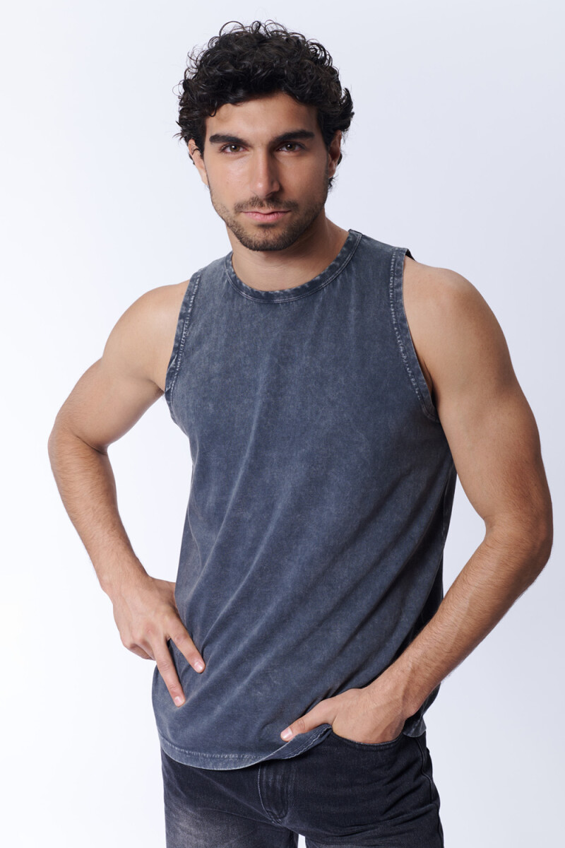 Musculosa Básica Gris Oscuro