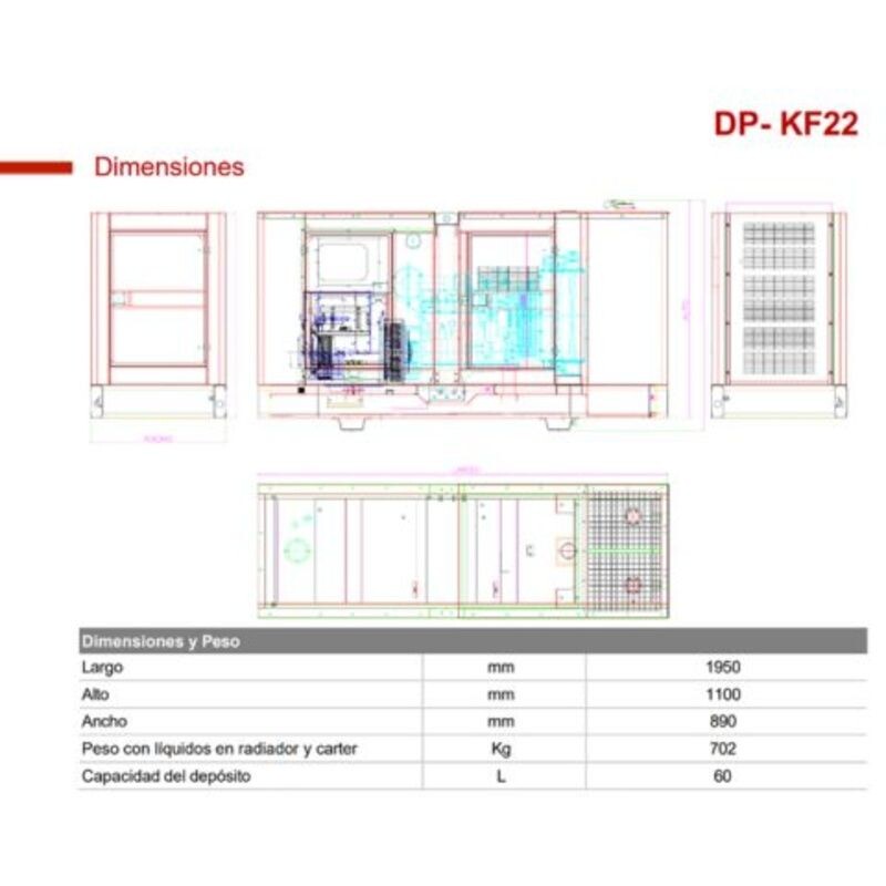 GENERADOR 20/22KVA CABINADO VCP-DP/KF ATS INTEGRADO GENERADOR 20/22KVA CABINADO VCP-DP/KF ATS INTEGRADO