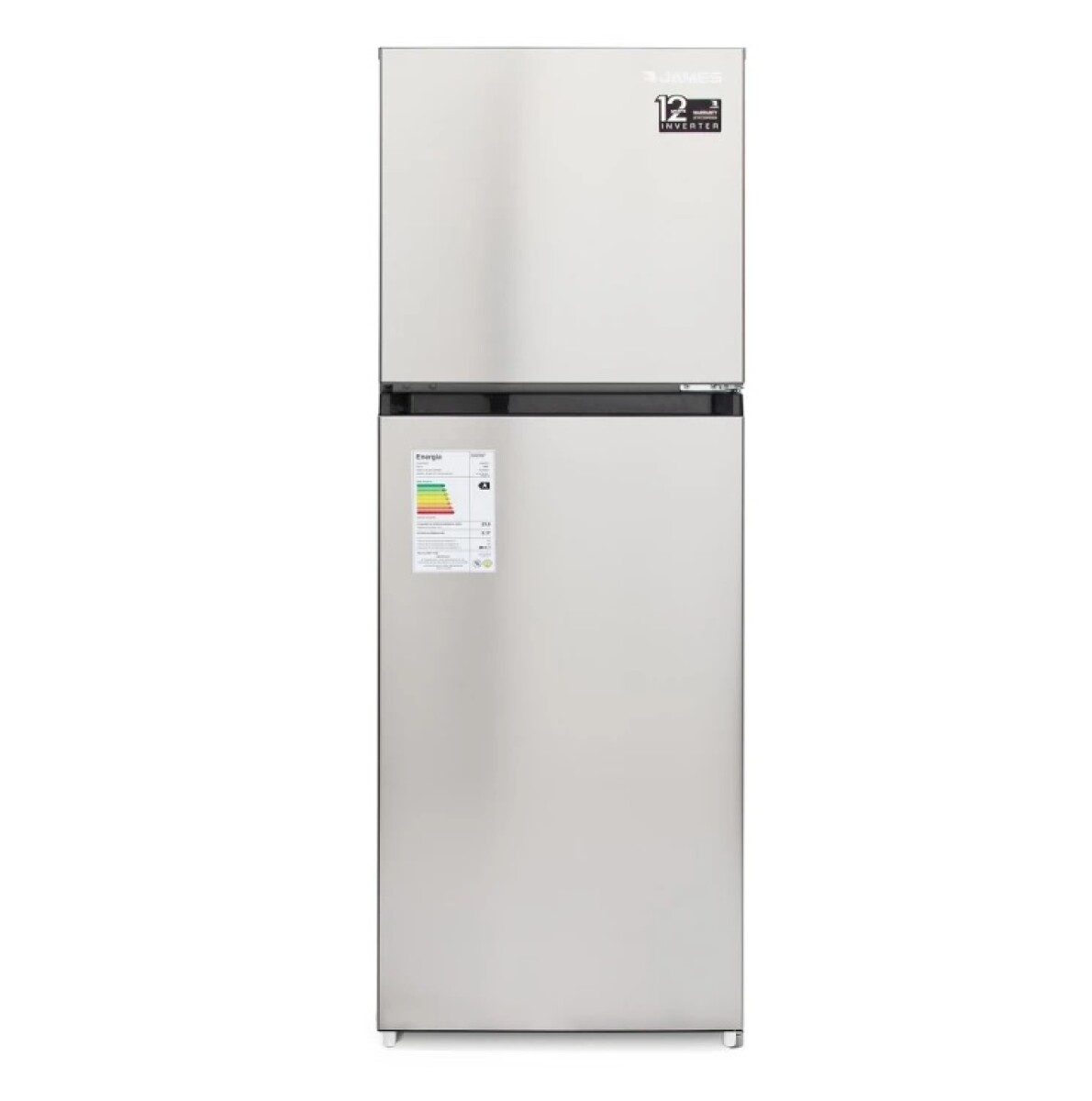 Refrigerador James Rj 275 Inverter Inox Frio Seco Color Plateado 