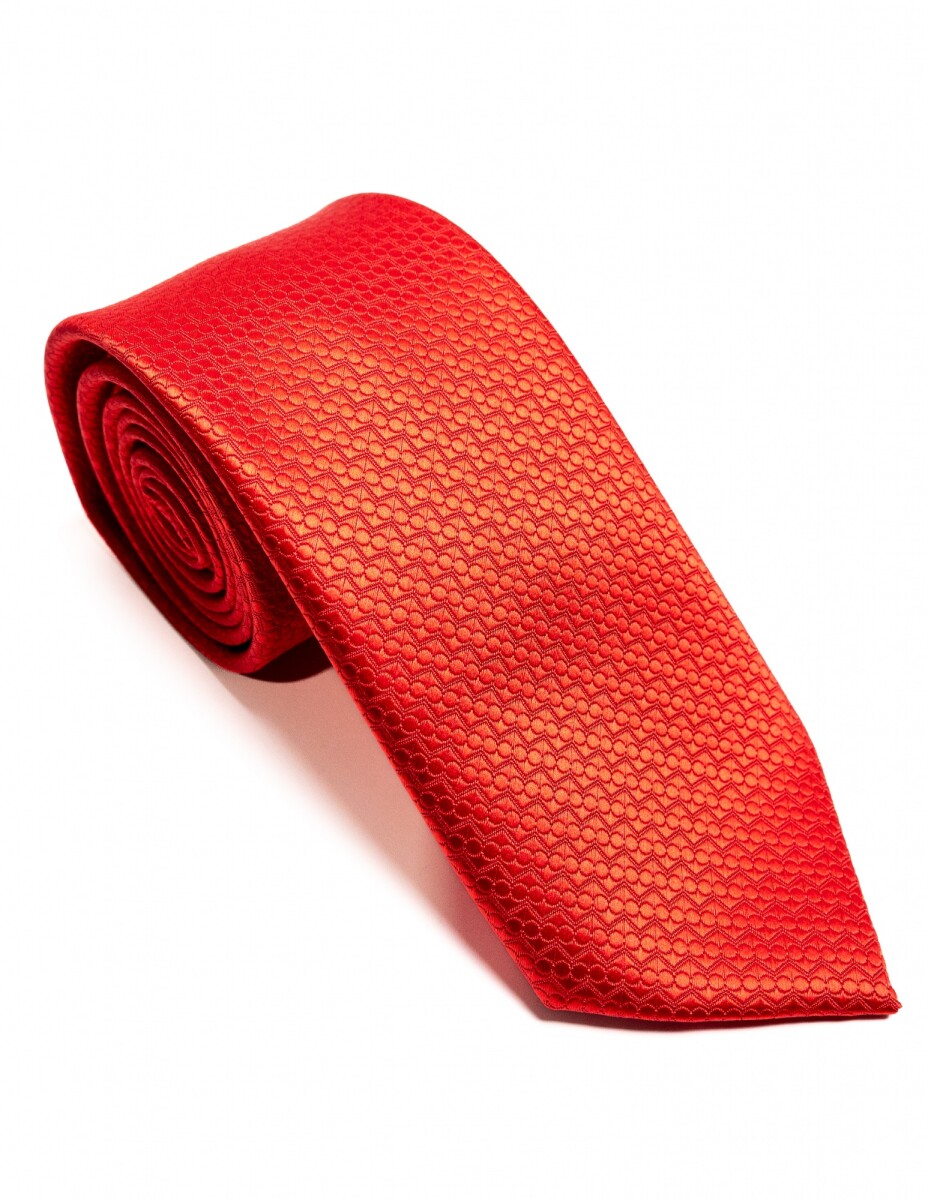 Corbata 8 cm - ROJO 